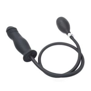 Inflatable Anal Plug Medical Silicone Black