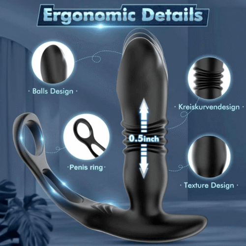 Jackhammer 3-in-1 Thrusting Anal Vibrator - Image 2